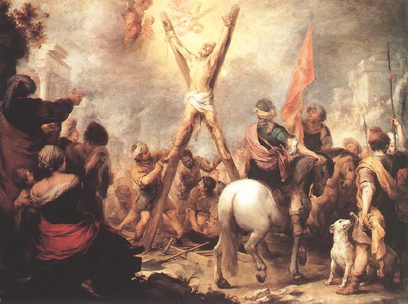 MURILLO, Bartolome Esteban The Martyrdom of St Andrew g France oil painting art